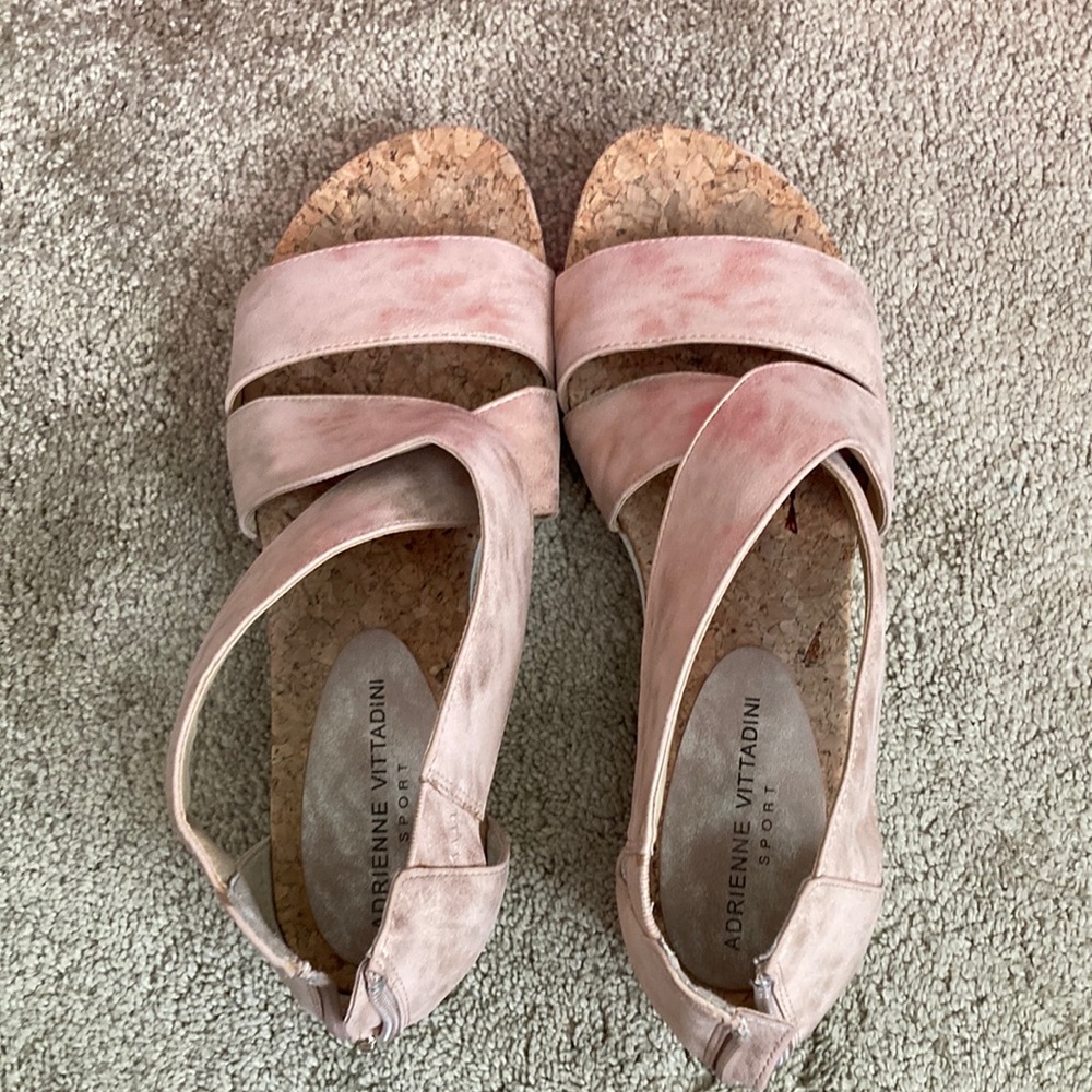 Adrienne Vittadini Women's Pink Sandals